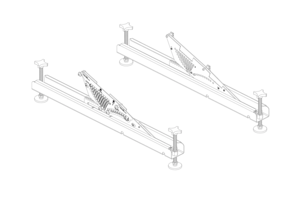 OUTRIGGER SYSTEM FOR GROUND STACKING VTX A12. ALSO COMPATIBLE WITH B28 VT.